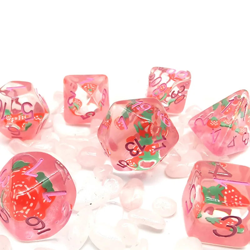 Sweet Strawberries & Steppe Lions Dice Set