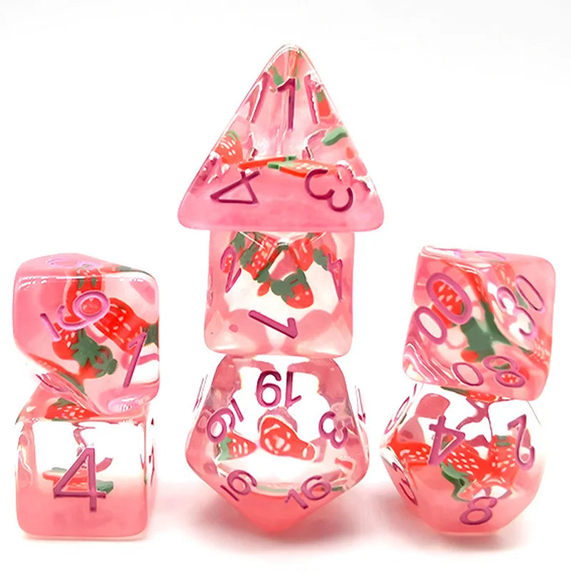 Sweet Strawberries & Steppe Lions Dice Set