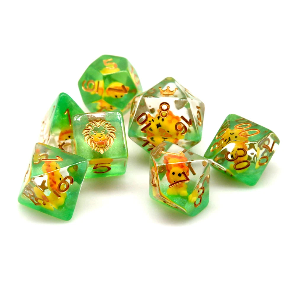 Sweet Strawberries & Steppe Lions Dice Set