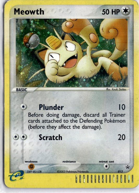 Meowth - 013 Black Star Promo - Unlimited Holofoil - Lightly Played